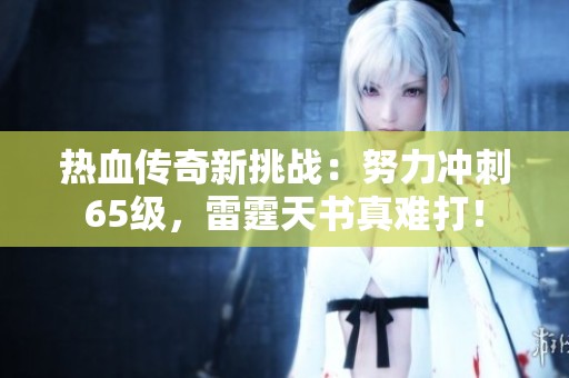 热血传奇新挑战：努力冲刺65级，雷霆天书真难打！