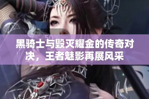黑骑士与毁灭耀金的传奇对决，王者魅影再展风采