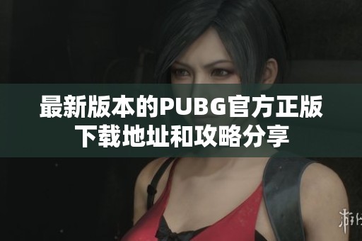 最新版本的PUBG官方正版下载地址和攻略分享