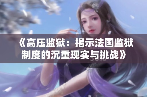 《高压监狱：揭示法国监狱制度的沉重现实与挑战》