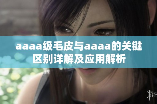 aaaa级毛皮与aaaa的关键区别详解及应用解析