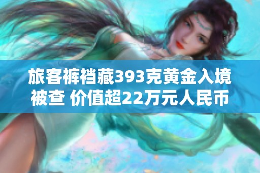 旅客裤裆藏393克黄金入境被查 价值超22万元人民币