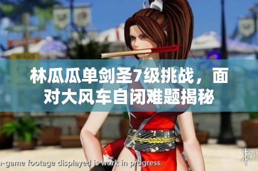 林瓜瓜单剑圣7级挑战，面对大风车自闭难题揭秘