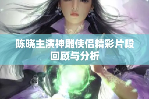 陈晓主演神雕侠侣精彩片段回顾与分析