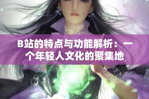 B站的特点与功能解析：一个年轻人文化的聚集地