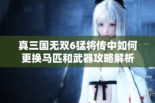 真三国无双6猛将传中如何更换马匹和武器攻略解析