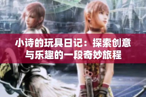 小诗的玩具日记：探索创意与乐趣的一段奇妙旅程