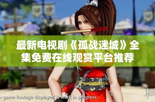 最新电视剧《孤战迷城》全集免费在线观赏平台推荐