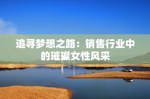 追寻梦想之路：销售行业中的璀璨女性风采
