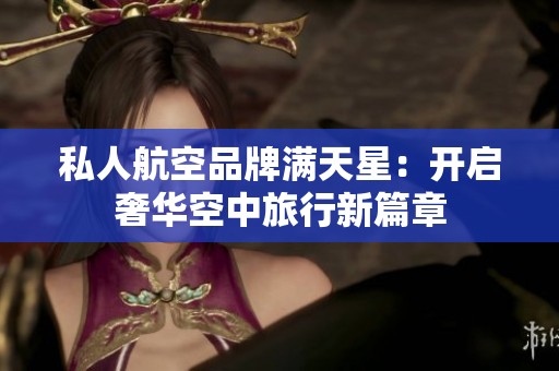 私人航空品牌满天星：开启奢华空中旅行新篇章