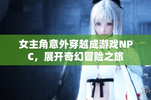 女主角意外穿越成游戏NPC，展开奇幻冒险之旅