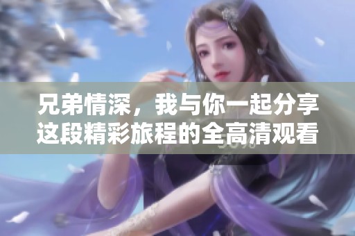 兄弟情深，我与你一起分享这段精彩旅程的全高清观看体验