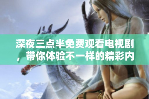 深夜三点半免费观看电视剧，带你体验不一样的精彩内容