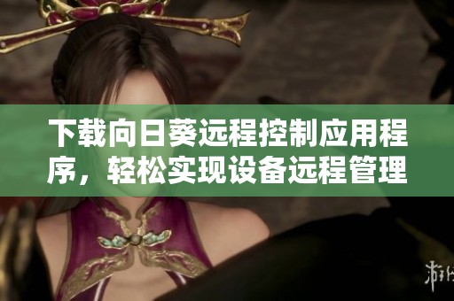 下载向日葵远程控制应用程序，轻松实现设备远程管理
