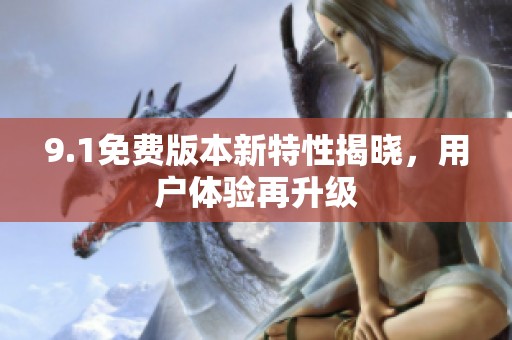 9.1免费版本新特性揭晓，用户体验再升级