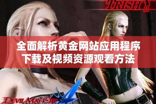全面解析黄金网站应用程序下载及视频资源观看方法
