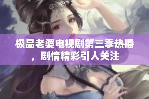 极品老婆电视剧第三季热播，剧情精彩引人关注
