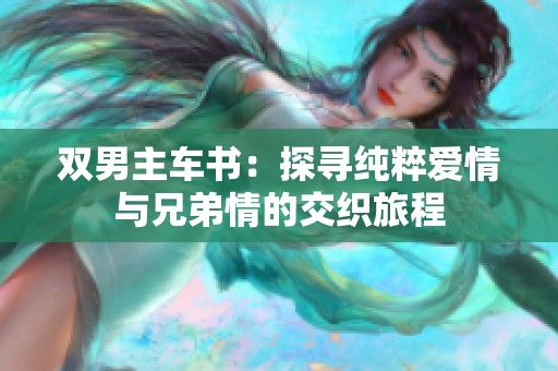 双男主车书：探寻纯粹爱情与兄弟情的交织旅程
