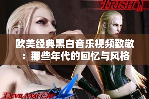 欧美经典黑白音乐视频致敬：那些年代的回忆与风格