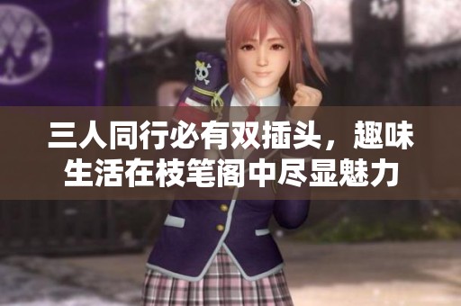 三人同行必有双插头，趣味生活在枝笔阁中尽显魅力