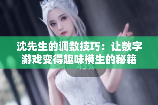 沈先生的调数技巧：让数字游戏变得趣味横生的秘籍