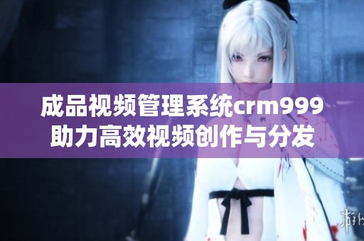 成品视频管理系统crm999助力高效视频创作与分发