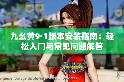 九幺黄9·1版本安装指南：轻松入门与常见问题解答