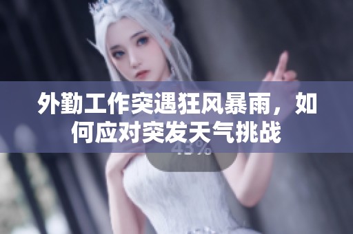外勤工作突遇狂风暴雨，如何应对突发天气挑战