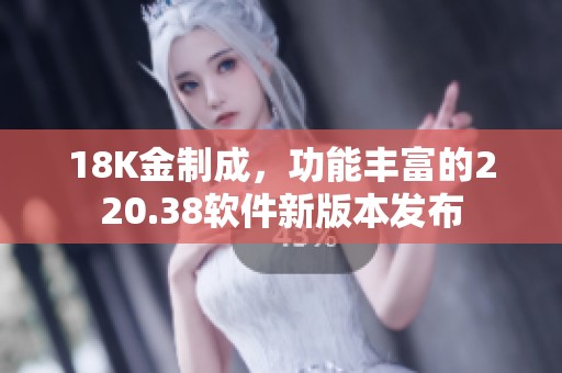 18K金制成，功能丰富的220.38软件新版本发布