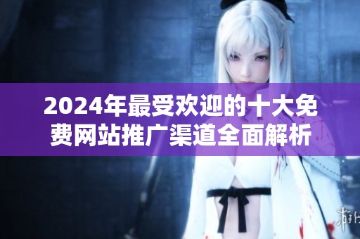 2024年最受欢迎的十大免费网站推广渠道全面解析