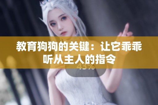 教育狗狗的关键：让它乖乖听从主人的指令