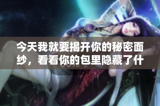 今天我就要揭开你的秘密面纱，看看你的包里隐藏了什么