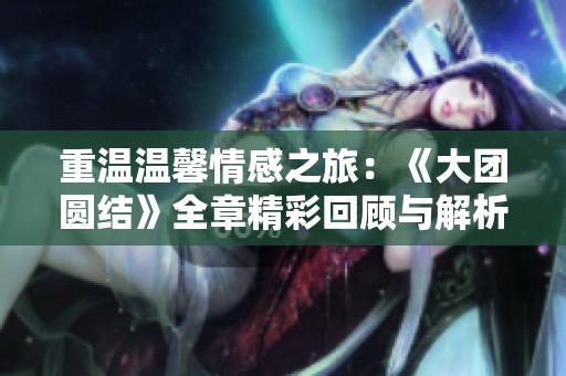 重温温馨情感之旅：《大团圆结》全章精彩回顾与解析