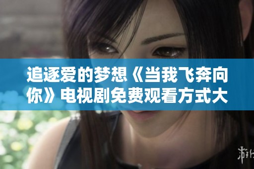 追逐爱的梦想《当我飞奔向你》电视剧免费观看方式大公开