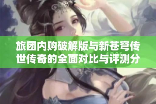 旅团内购破解版与新苍穹传世传奇的全面对比与评测分析