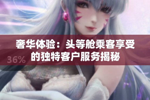 奢华体验：头等舱乘客享受的独特客户服务揭秘