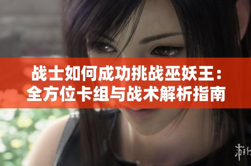 战士如何成功挑战巫妖王：全方位卡组与战术解析指南