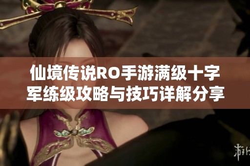 仙境传说RO手游满级十字军练级攻略与技巧详解分享