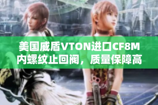 美国威盾VTON进口CF8M内螺纹止回阀，质量保障高效防止倒流