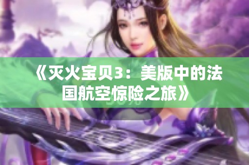 《灭火宝贝3：美版中的法国航空惊险之旅》