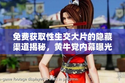 免费获取性生交大片的隐藏渠道揭秘，黄牛党内幕曝光！