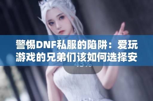 警惕DNF私服的陷阱：爱玩游戏的兄弟们该如何选择安全平台