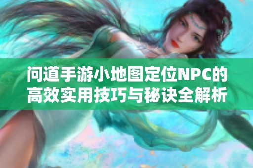 问道手游小地图定位NPC的高效实用技巧与秘诀全解析