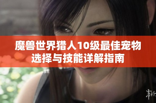 魔兽世界猎人10级最佳宠物选择与技能详解指南