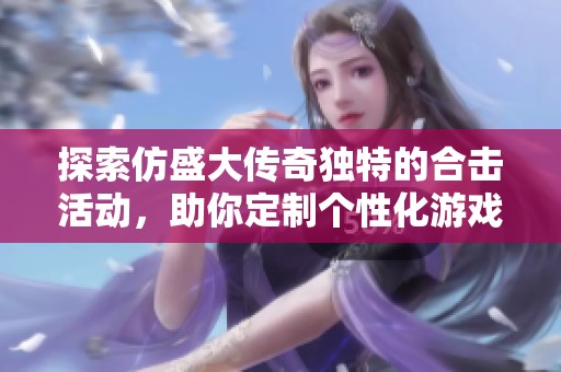探索仿盛大传奇独特的合击活动，助你定制个性化游戏装备与体验