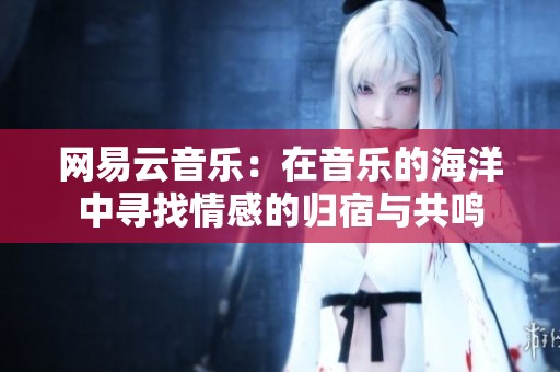网易云音乐：在音乐的海洋中寻找情感的归宿与共鸣