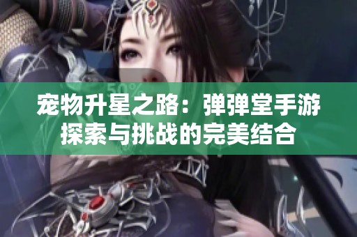 宠物升星之路：弹弹堂手游探索与挑战的完美结合