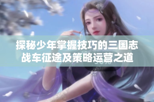 探秘少年掌握技巧的三国志战车征途及策略运营之道