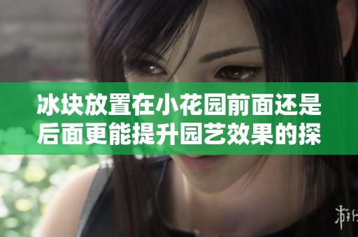 冰块放置在小花园前面还是后面更能提升园艺效果的探讨