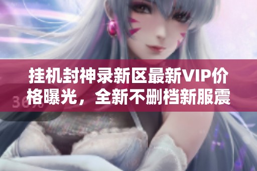 挂机封神录新区最新VIP价格曝光，全新不删档新服震撼开测中！